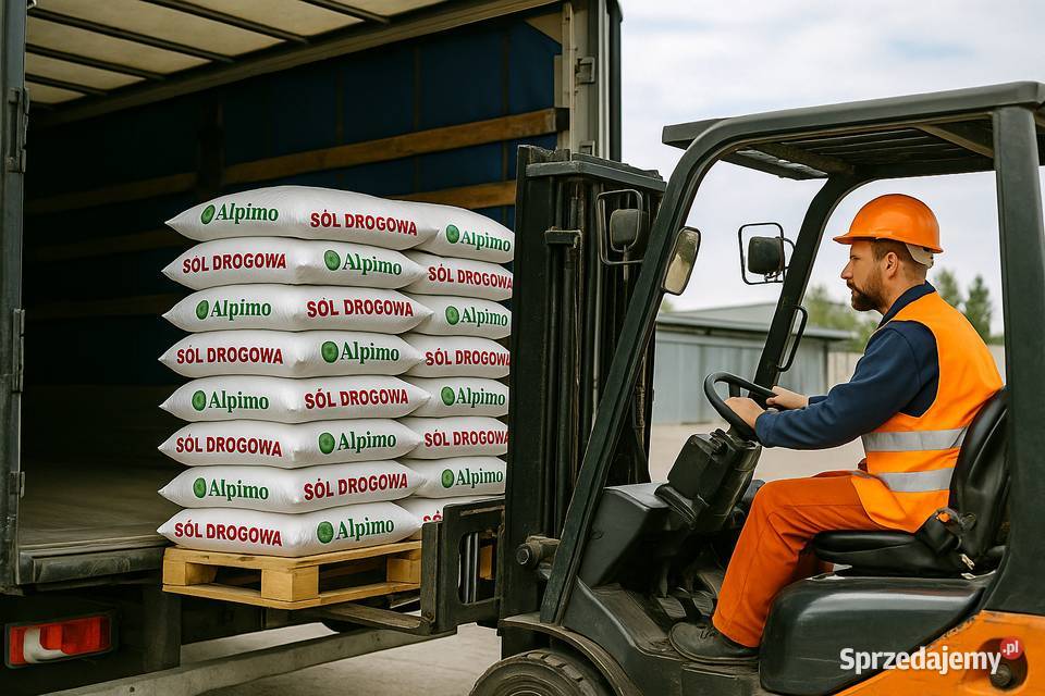 Sól drogowa w workach 25 transporty Września