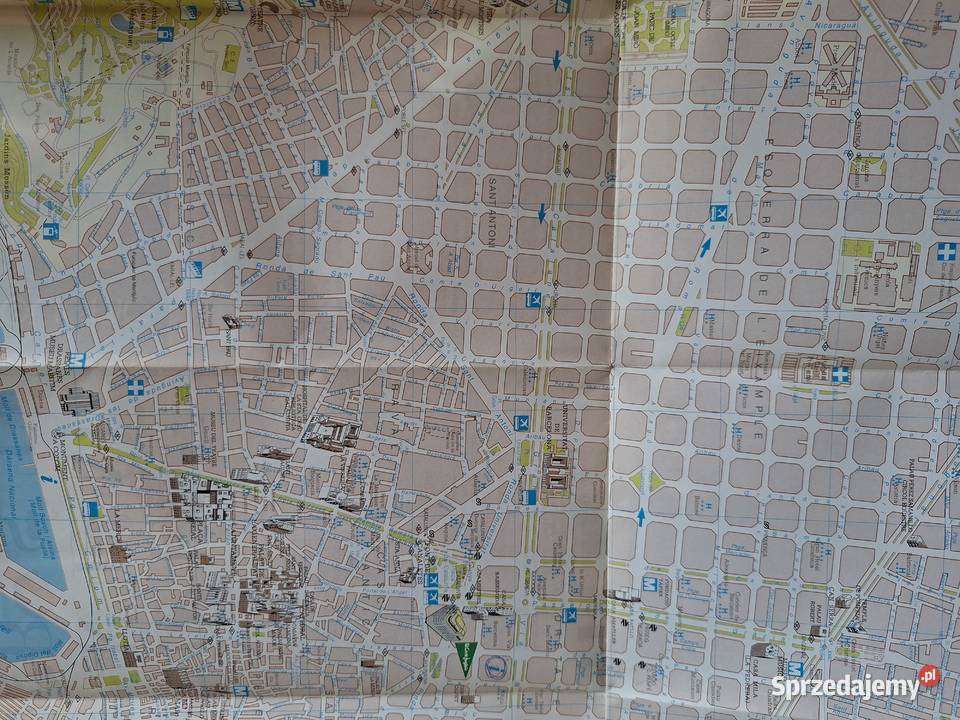 Plano de Girona Gerona plan miasta Kraków