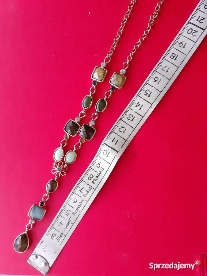 Naszyjnik z kolorowymi kamieniami Warszawa