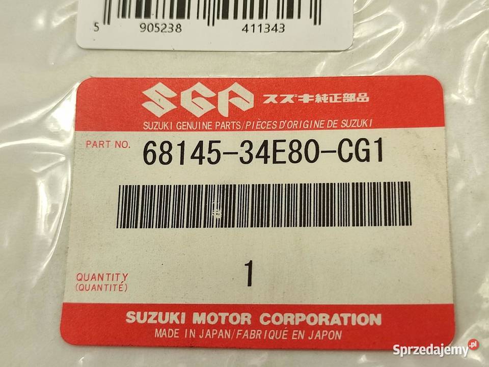 NAKLEJKA NA ZADUPEK LEWA STR SUZUKI GSXR600
