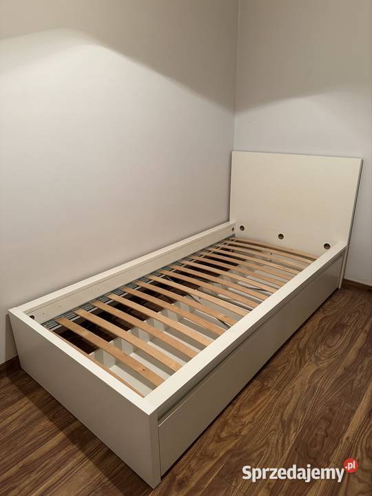 Łóżko Ikea Vihals pod materac 90x200 białe 45cm Rotmanka