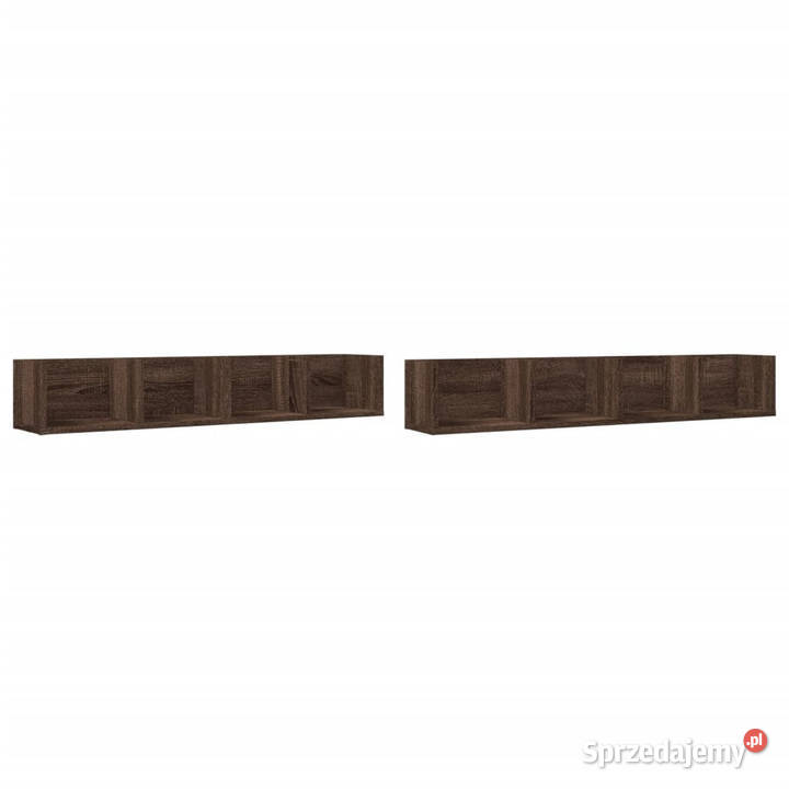 Szafki wiszące 2 brązowy dąb 99x18x165 WM840456 Warszawa