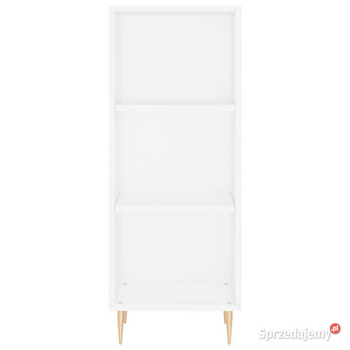 Wysoka szafka biała 345x34x180 materiał mazowieckie