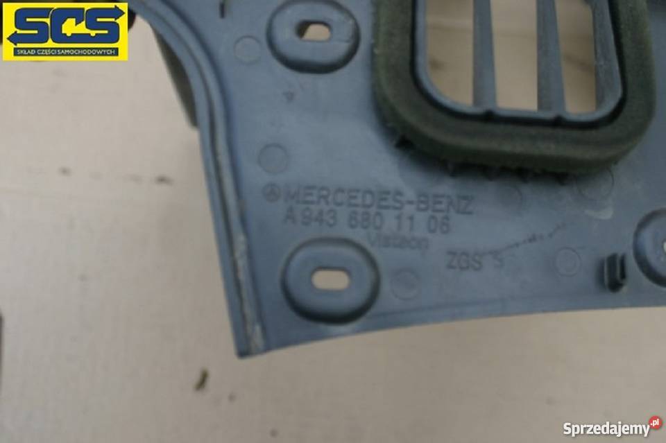 MERCEDES ACTROS MP3 ZAŚLEPKA WYKOŃCZENIE KONSOLI ciężarowe Wyposażenie wnętrza Bieleń