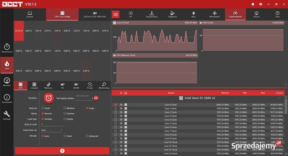 Intel Xeon E52680 V4 gniazdo LGA 20113 14 rdzeni Procesory Piekary Śląskie