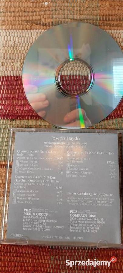5 płyt CD Vivaldi Brahms Haydn Mahler Bruch 3 i więcej Ciechocinek sprzedam