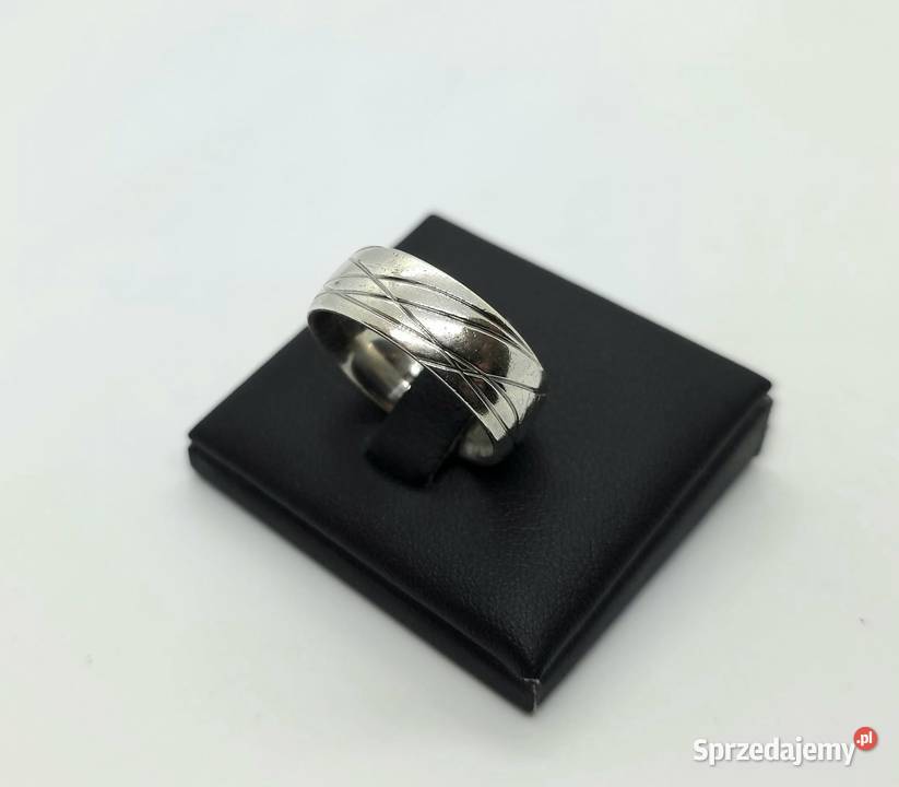Srebrna obrączka próby 925 963g Rozmiar 20 Obrączki Elbląg sprzedam