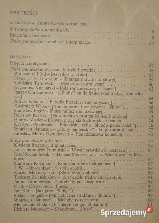 Śluby panieńskie A Fredry Mieczysław Inglot Gdańsk