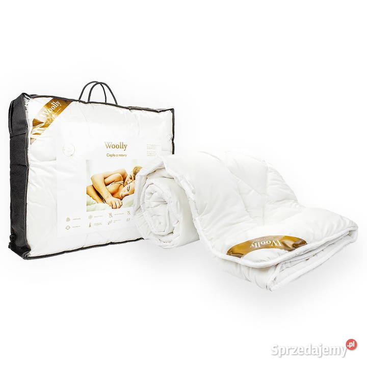 Kołdra 160x200 wełniana Woolly zimowa Poldaun biały Starachowice
