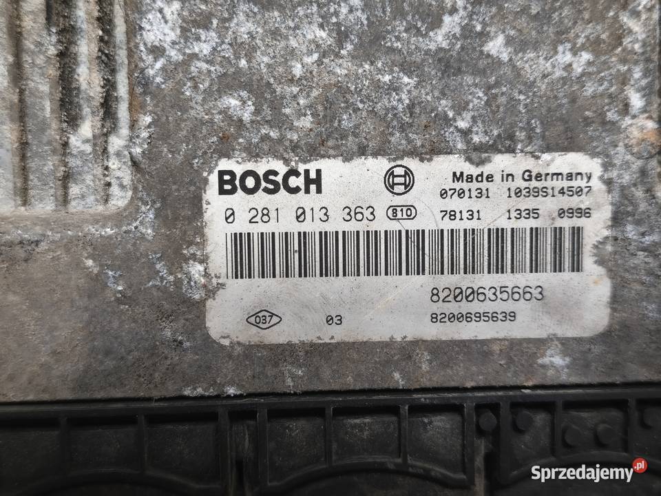 RENAULT MASTER KOMPUTER STEROWNIK 0281013363 Trzebnica