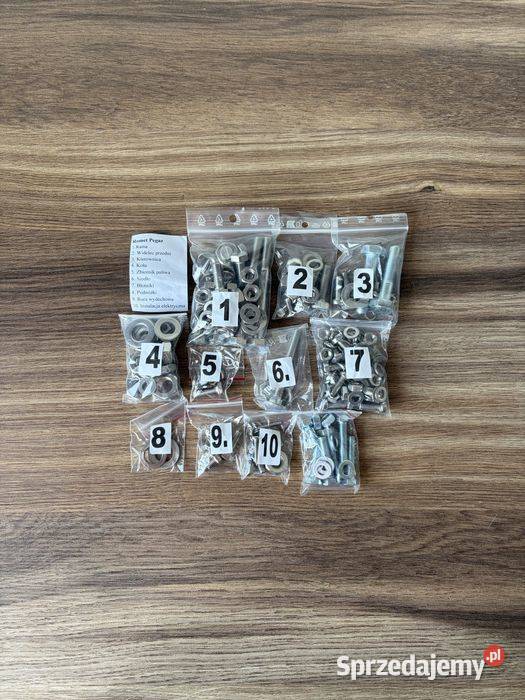 NOWY KOMPLET ŚRUB ŚRUBY NIERDZEWNE PEGAZ M750 Motoryzacja śląskie sprzedam