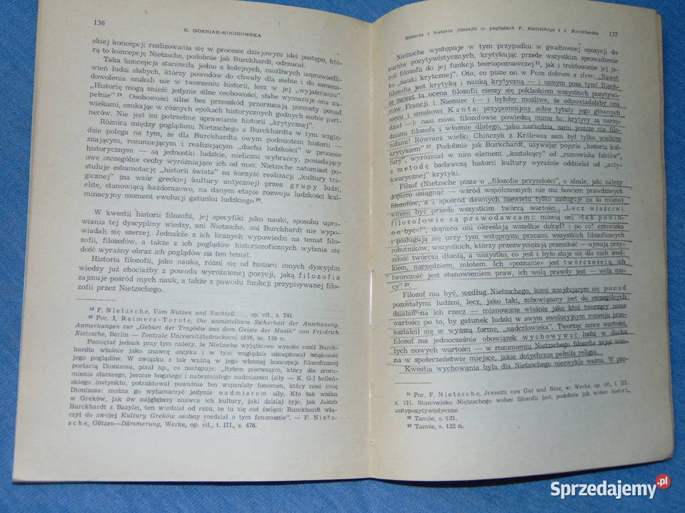 Z dziejów refleksji historią filozofii Stefan Kultura i Rozrywka lubelskie Lublin sprzedam
