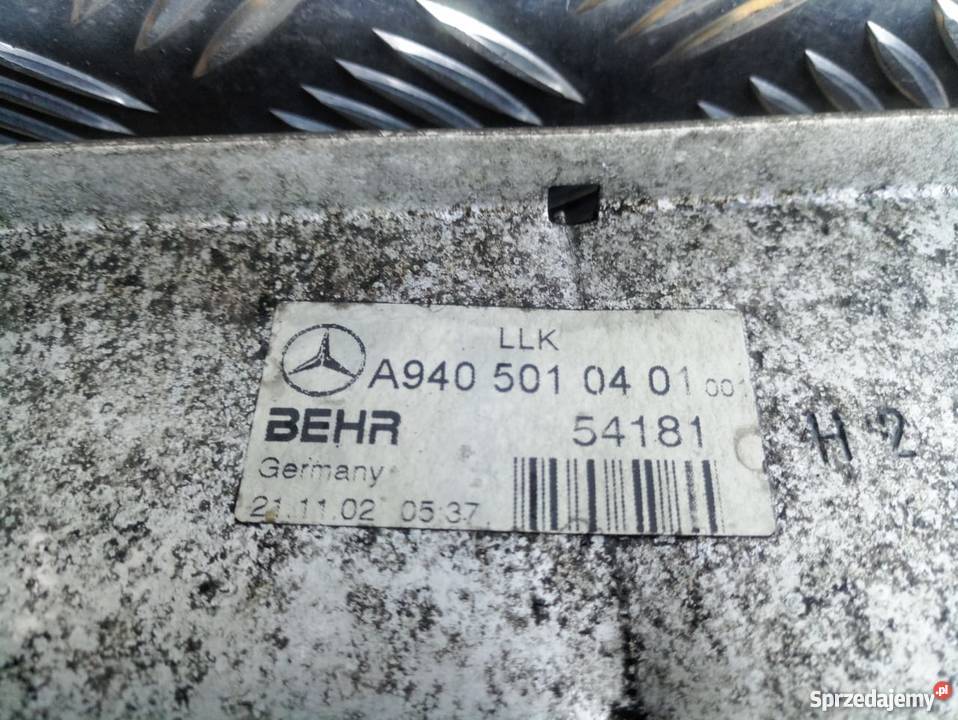 ATEGO 152818232528 AXOR CHŁODNICA POWIETRZA sprzedam