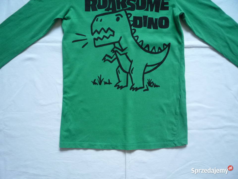 HM 134140 Zielona bluzka długi rękaw Dinozaur Szczecin sprzedam