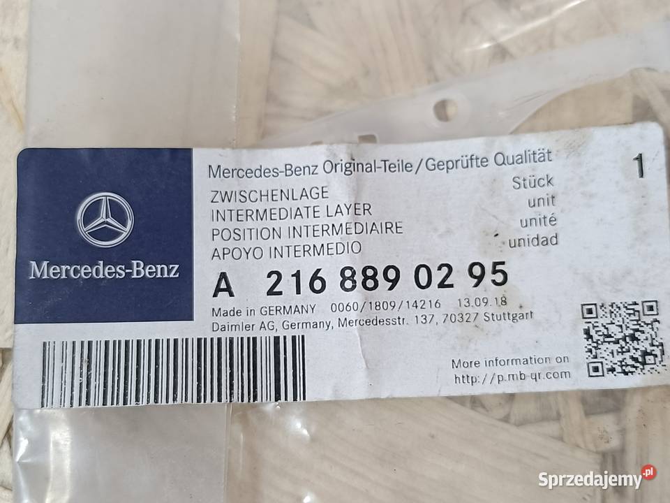 MERCEDES CL C216 ŚLIZG WARSTWA POŚREDNIA Pleszew