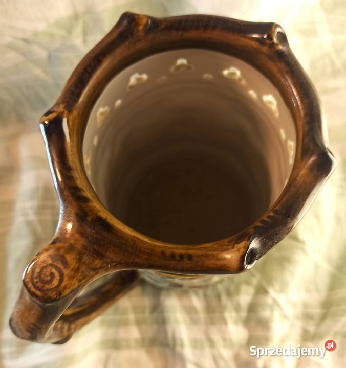 KUFEL MYŚLIWSKI porcelanowy ROYAL DUX sygnowany Bytom