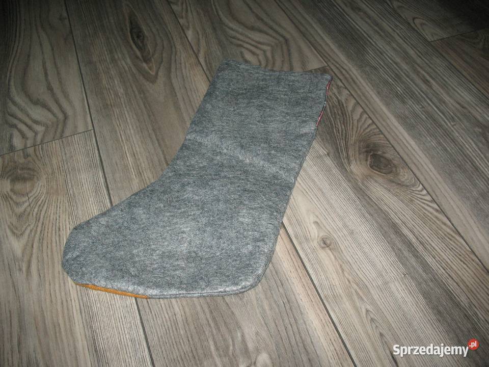 Skarpeta świąteczna na prezenty z filcu Renifer Chorzów