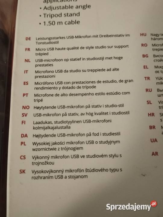 Mikrofon Trust Voxa USB trójnóg Ostrów Wielkopolski