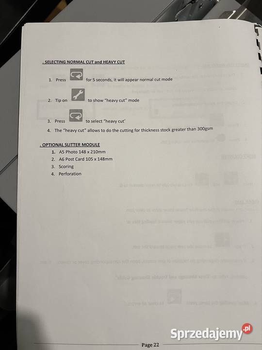 Wycinarka do wizytówek Duplo Ultra Cut 130 małopolskie