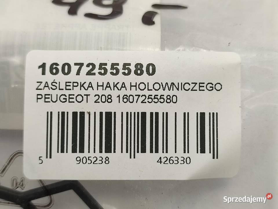 ZAŚLEPKA HAKA HOLOWNICZEGO PEUGEOT 208 I CA CC lubelskie sprzedam
