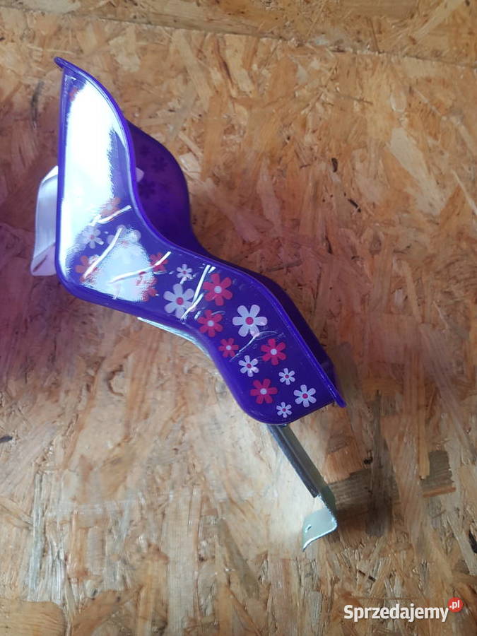 FOTELIK rowerowy lalki wzór kwiatki fioletowy Głogowa