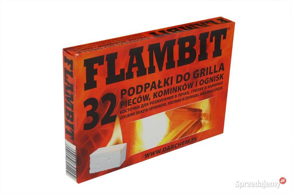 Podpałka rozpałka 32 kostki x48 BIAŁA FLAMBIT mazowieckie