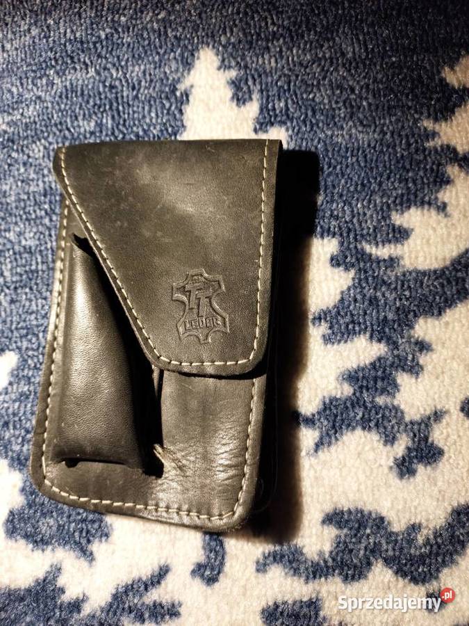 Stare skórzane etui do paska PRL Wrocław