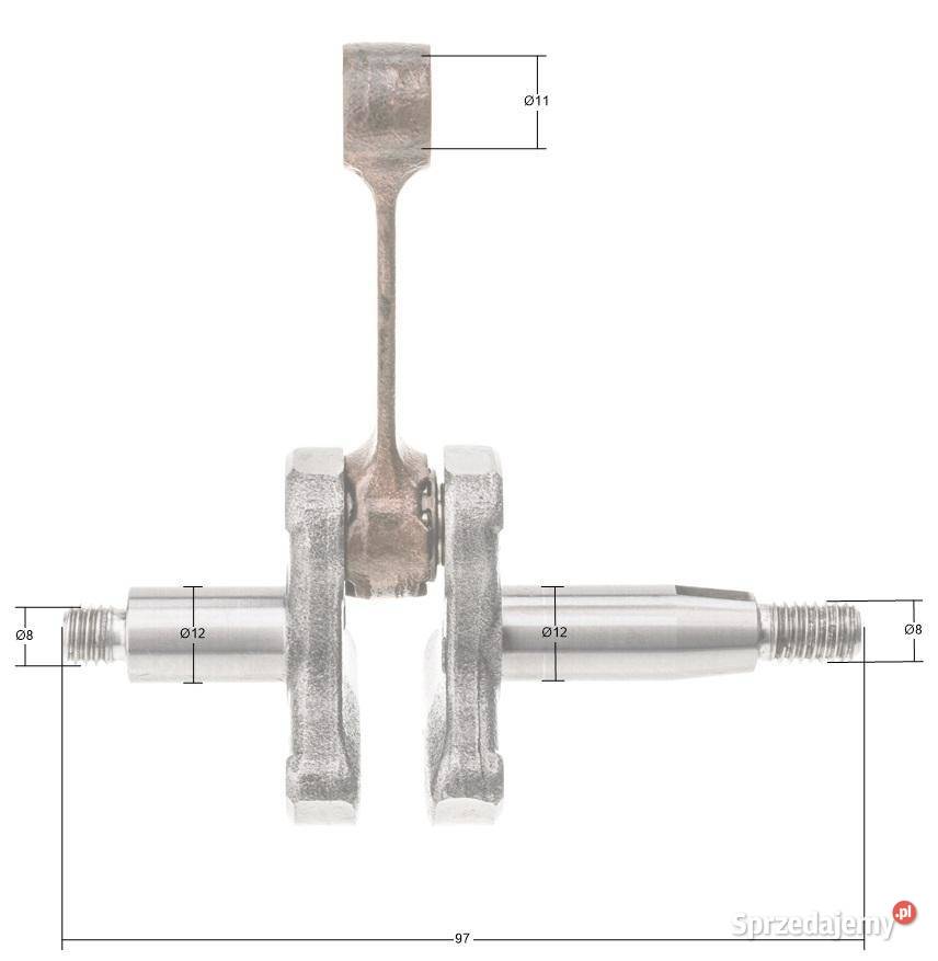Wał korbowy Kawasaki TJ27E 491192230 Opalenica sprzedam