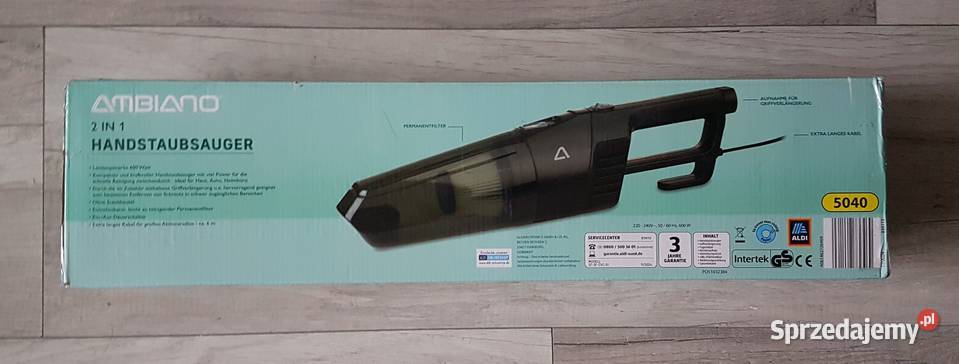 Ambiano odkurzacz 2 w 1 czarny pionowy model sprzedam