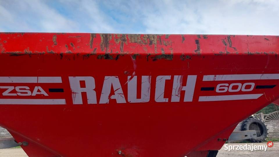 Rozsiewacz do nawozu RAUCH ZSA 600 HYDRAULICZNY Przymiłowice sprzedam