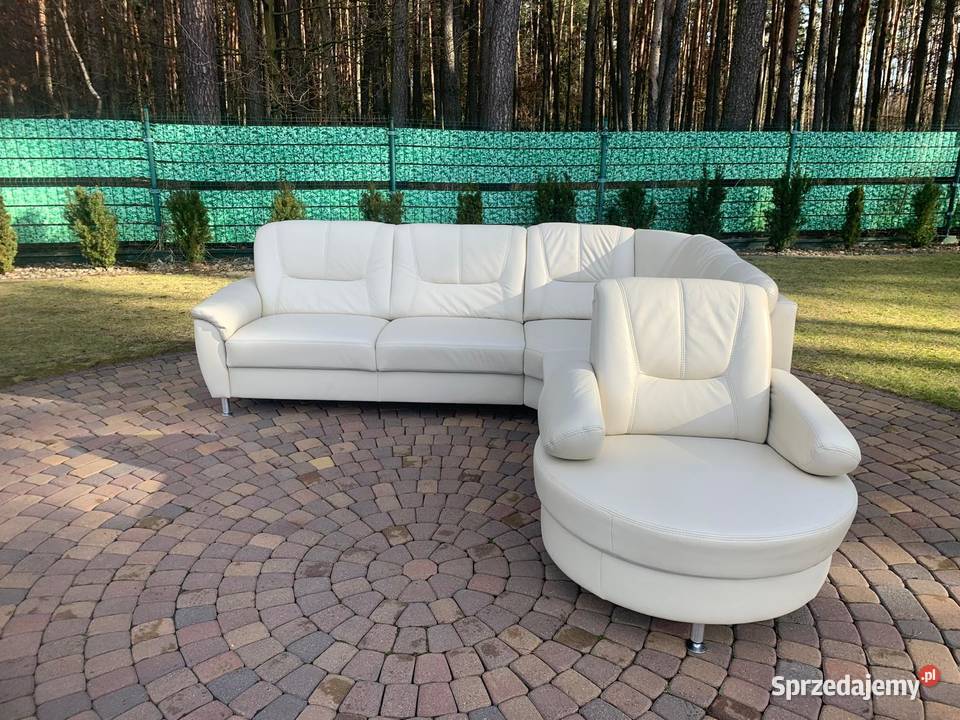 WOHNWERT NIEMIECKI NAROŻNIK SKÓRA NATURALNA Kalety