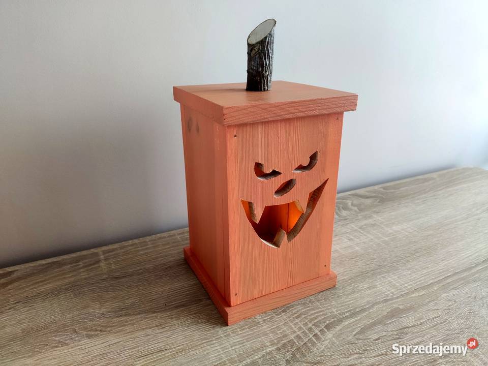 Lampiony na Halooween drewniane dynie Lampiony i latarnie kujawsko-pomorskie Tuchola