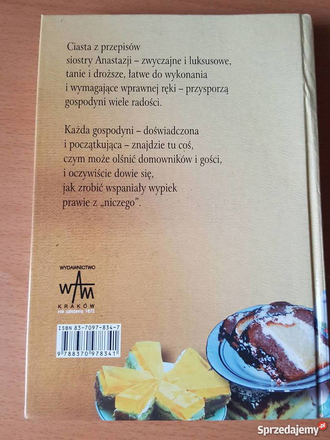 Książka kucharska przepisy 103 Ciasta Siostry Złotniki