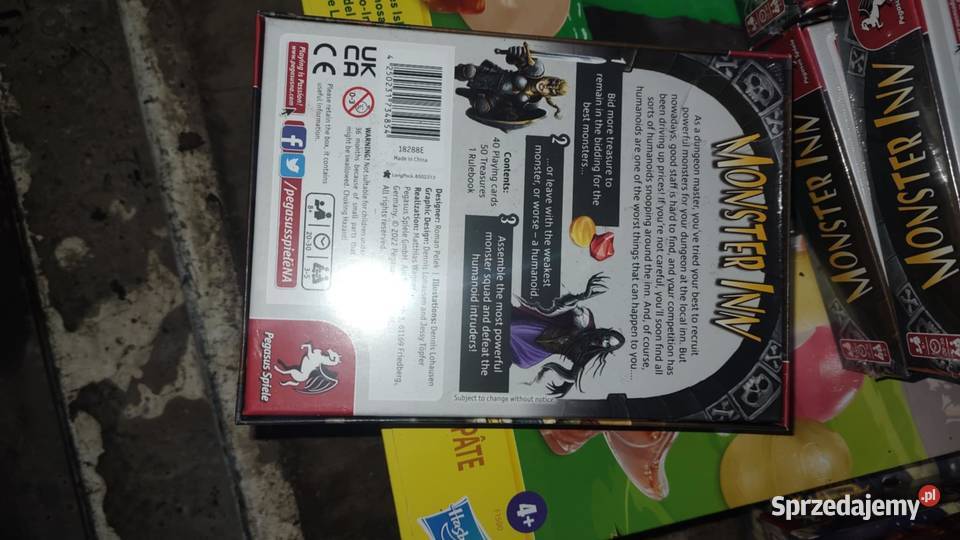 gra planszowa Monster Inn English Edition Książ Wielkopolski