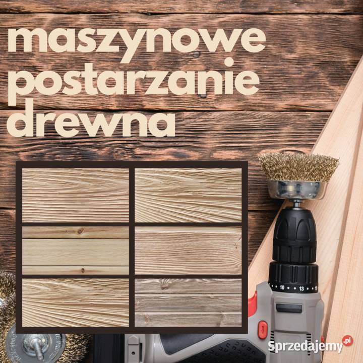 Szczotkowanie Drewna usługa Postarzania Stare Legnica