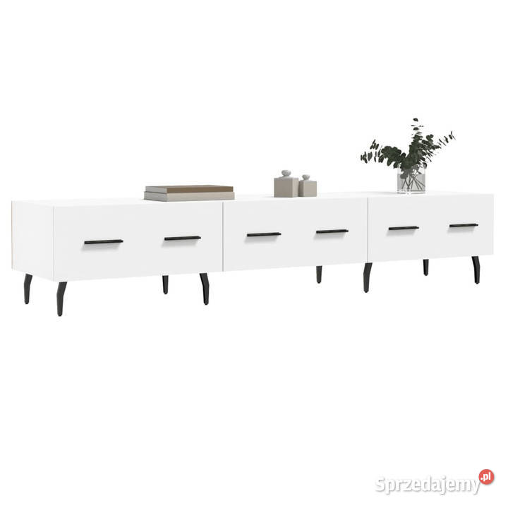 Szafka pod TV biała 150x36x30 materiał Warszawa