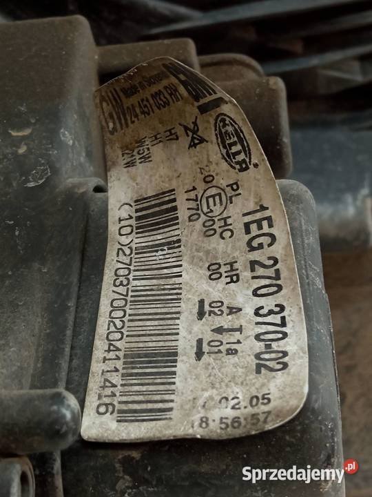 LAMPA PRZÓD PRAWA EU 1EG27037002 Opel Astra III świętokrzyskie sprzedam