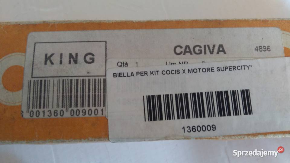 KORBOWÓD ŁOŻYSKO WAŁ CAGIVA SUPERCITY 50 1360009 Korbowody Bielsk Podlaski