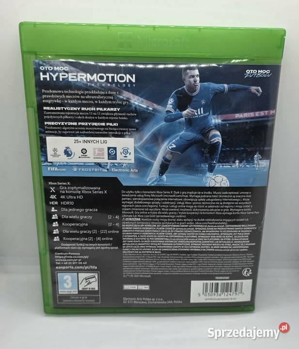 Gra Fifa 22 Xbox Series X Elbląg