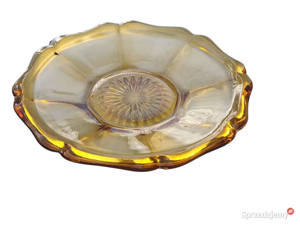 Stara szklana patera talerz misa ozdobna w Cieszyn