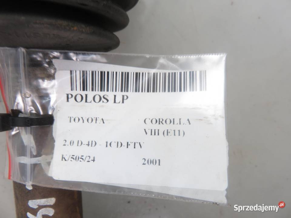 PÓŁOŚ LEWA PRZEDNIA TOYOTA COROLLA VIII E11 20