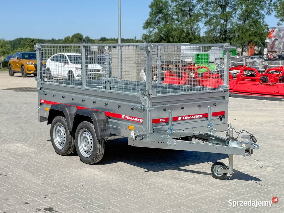 TEMARED PRO 26122 przyczepa dwuosiowa z burtami pełny VAT Toruń