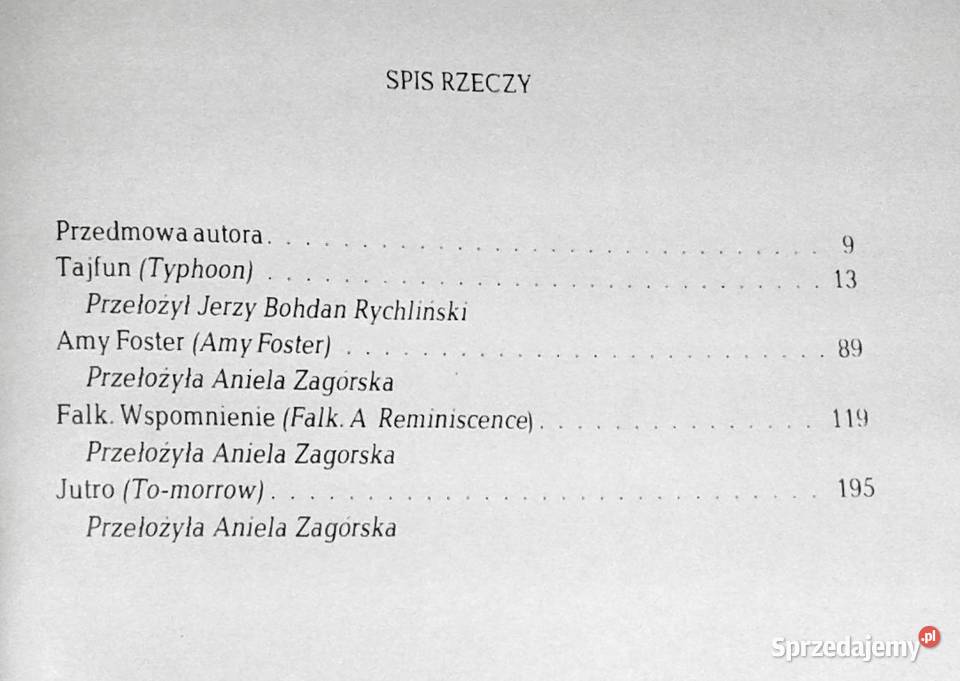 Tajfun i inne opowiadania Joseph Conrad Chełm