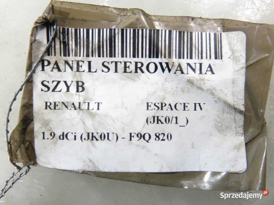 PANEL SZYB RENAULT ESPACE IV JK01 8200328426 sprzedam