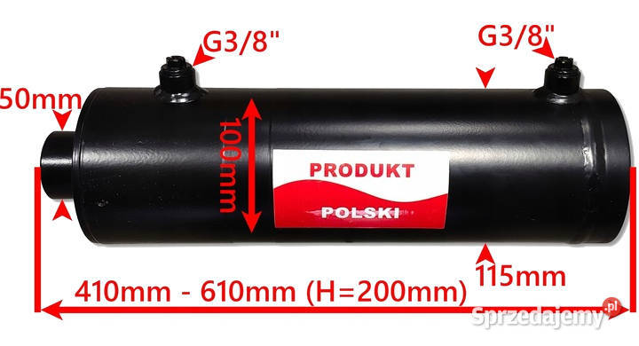 MOCNY SIŁOWNIK CYLINDER HYDR SMTG 100x50 SKOK Solec Kujawski