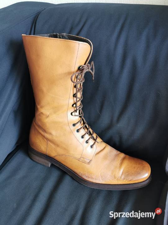 Piękne firmowe włoskie buty ze skóry naturalnej Półbuty Łódź sprzedam