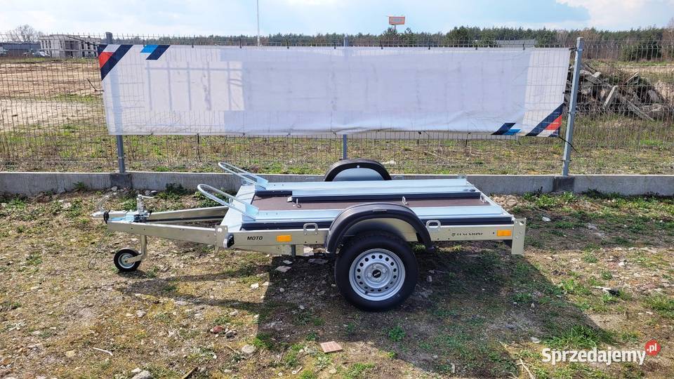 NOWOŚĆ Przyczepka pod 2 motocykle przyczepa Burtowe i plandeki Burtowe i plandeki Piła sprzedam