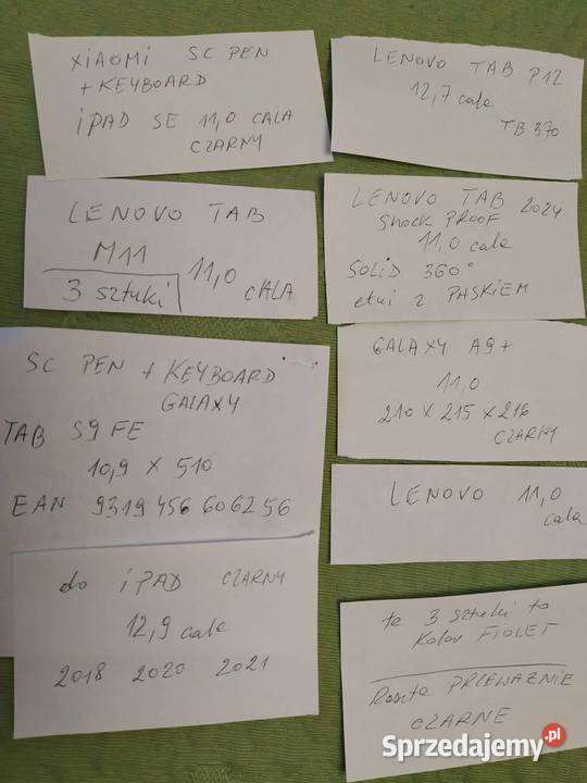 Szkła i etui do ipadów laptopów różne małopolskie Dąbrowa Tarnowska