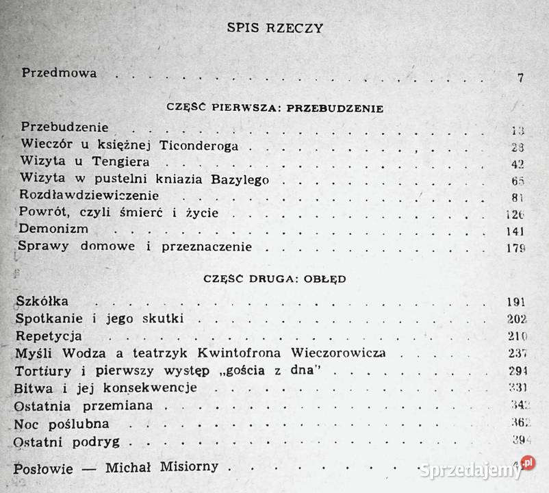 Nienasycenie Stanisław Ignacy Witkiewicz lubelskie Chełm sprzedam
