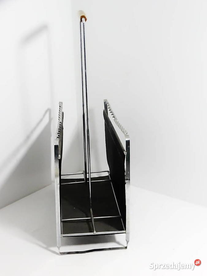 Elegancki stojak na gazety niklowany z Biłgoraj